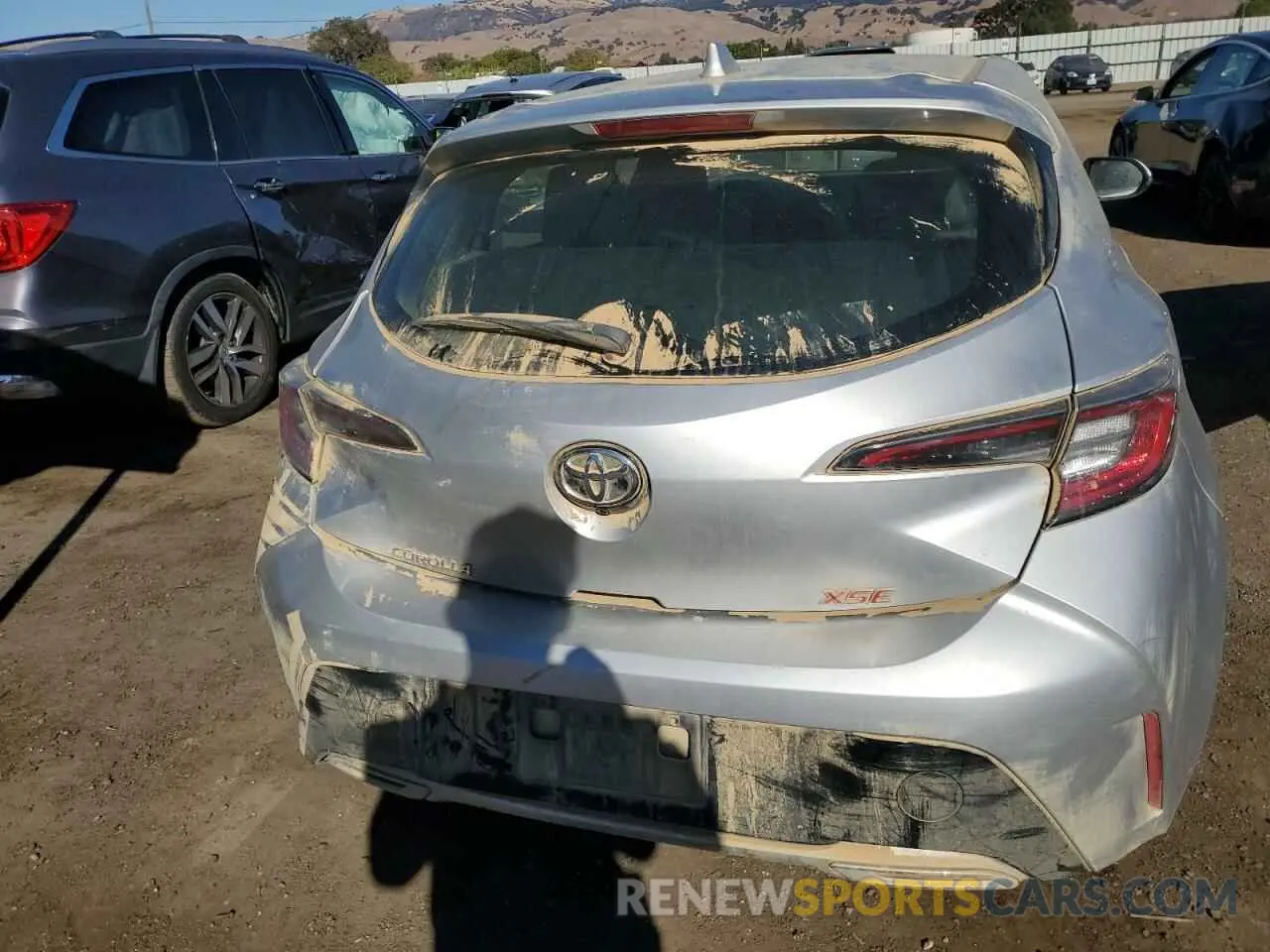6 Photograph of a damaged car JTNK4RBEXK3040366 TOYOTA COROLLA 2019
