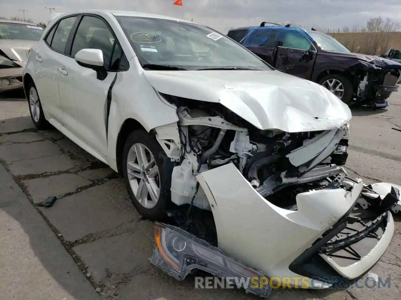 1 Photograph of a damaged car JTNK4RBEXK3040609 TOYOTA COROLLA 2019