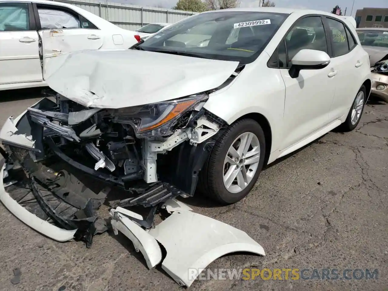 2 Photograph of a damaged car JTNK4RBEXK3040609 TOYOTA COROLLA 2019