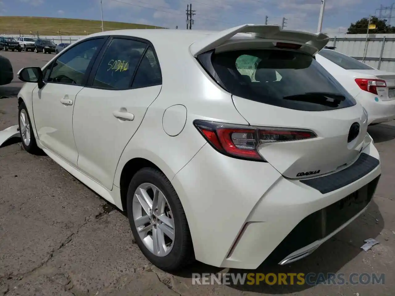 3 Photograph of a damaged car JTNK4RBEXK3040609 TOYOTA COROLLA 2019