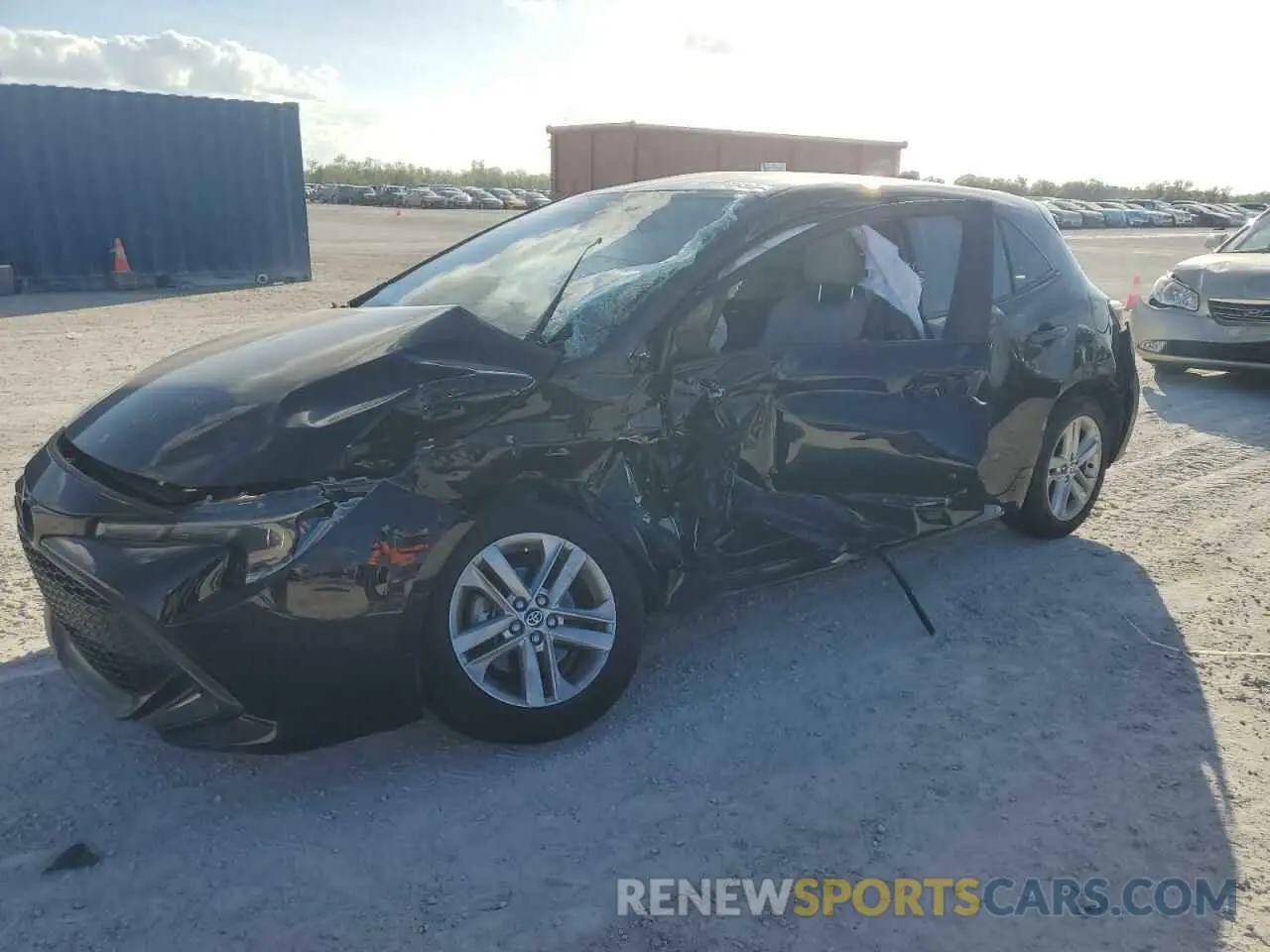 1 Photograph of a damaged car JTNK4RBEXK3040691 TOYOTA COROLLA 2019