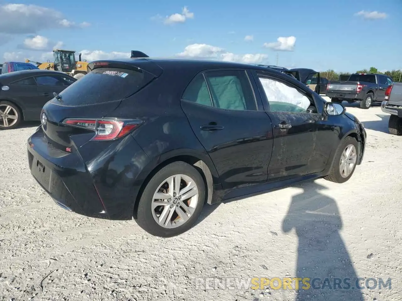 3 Photograph of a damaged car JTNK4RBEXK3040691 TOYOTA COROLLA 2019