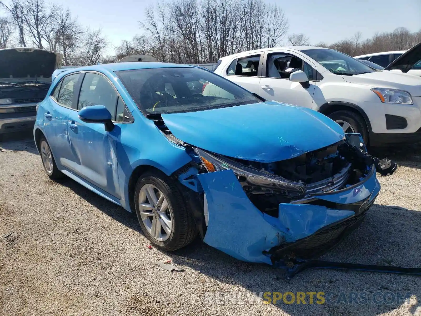 1 Photograph of a damaged car JTNK4RBEXK3040707 TOYOTA COROLLA 2019