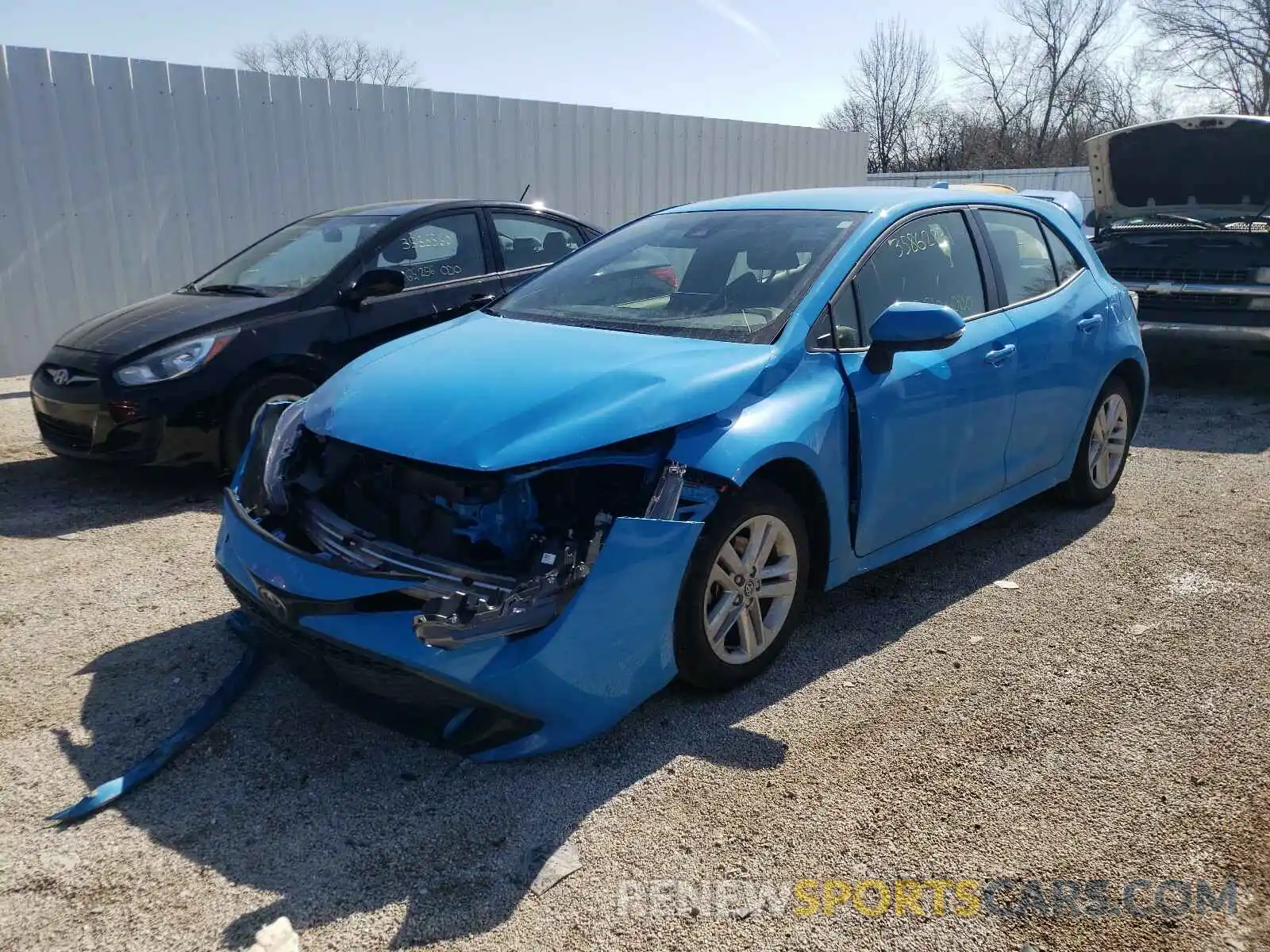 2 Photograph of a damaged car JTNK4RBEXK3040707 TOYOTA COROLLA 2019