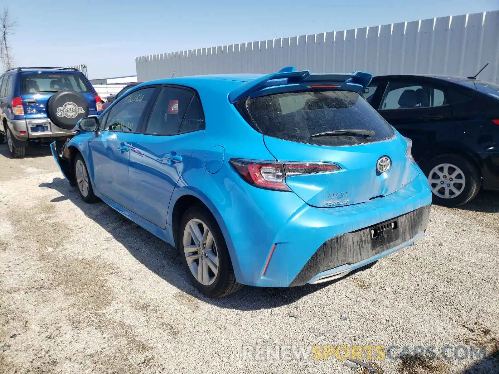 3 Photograph of a damaged car JTNK4RBEXK3040707 TOYOTA COROLLA 2019