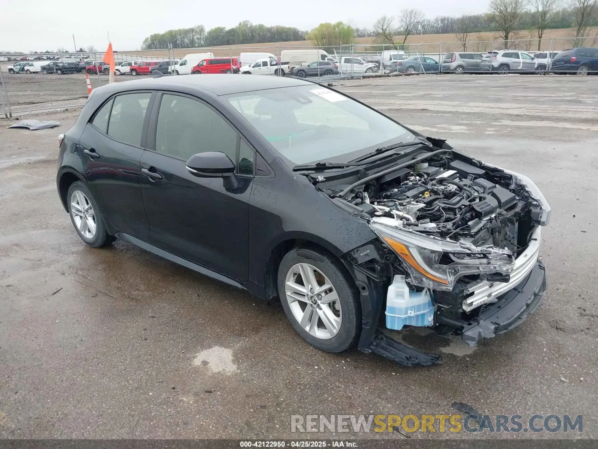 1 Photograph of a damaged car JTNK4RBEXK3041548 TOYOTA COROLLA 2019