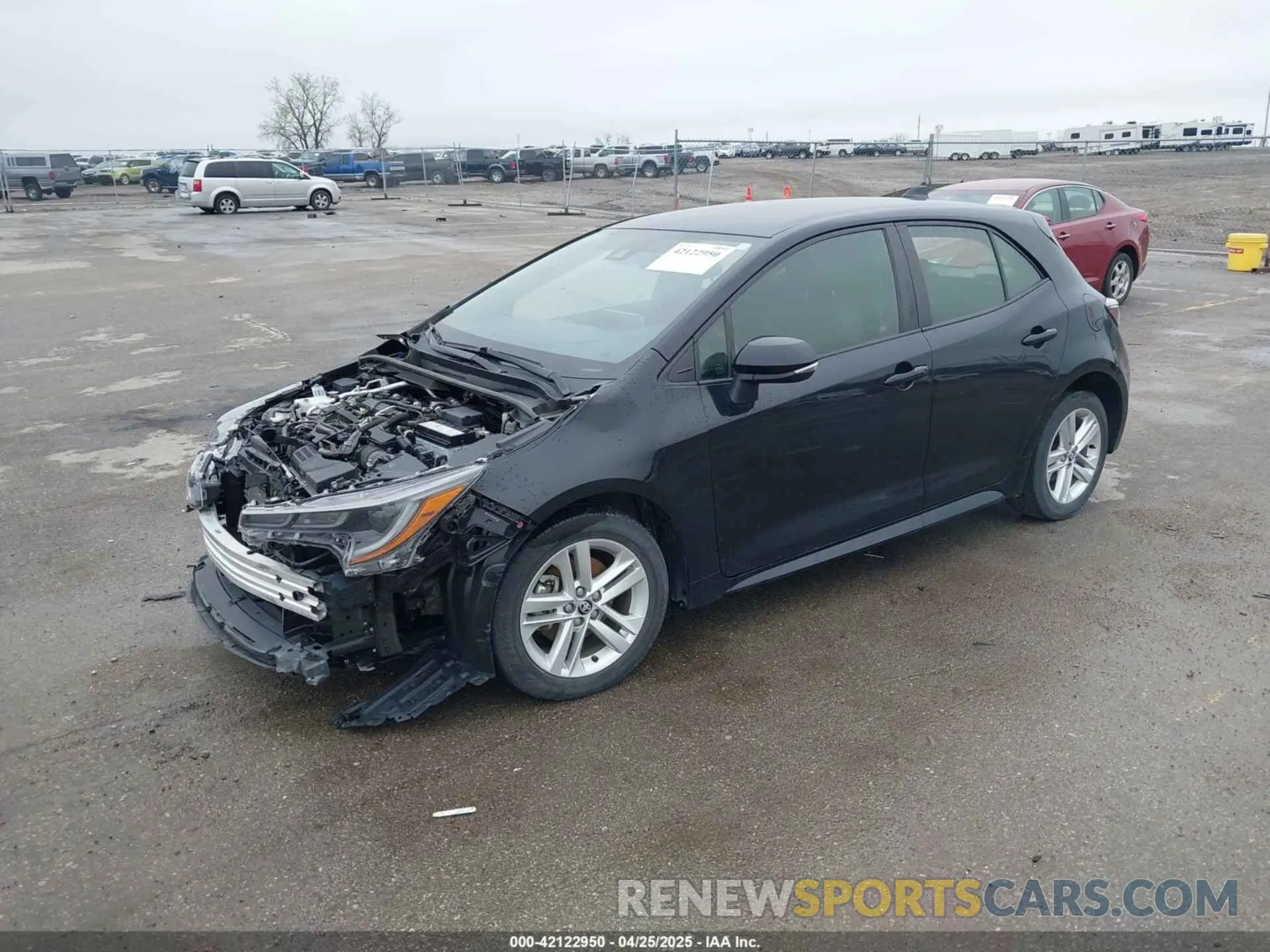 2 Photograph of a damaged car JTNK4RBEXK3041548 TOYOTA COROLLA 2019