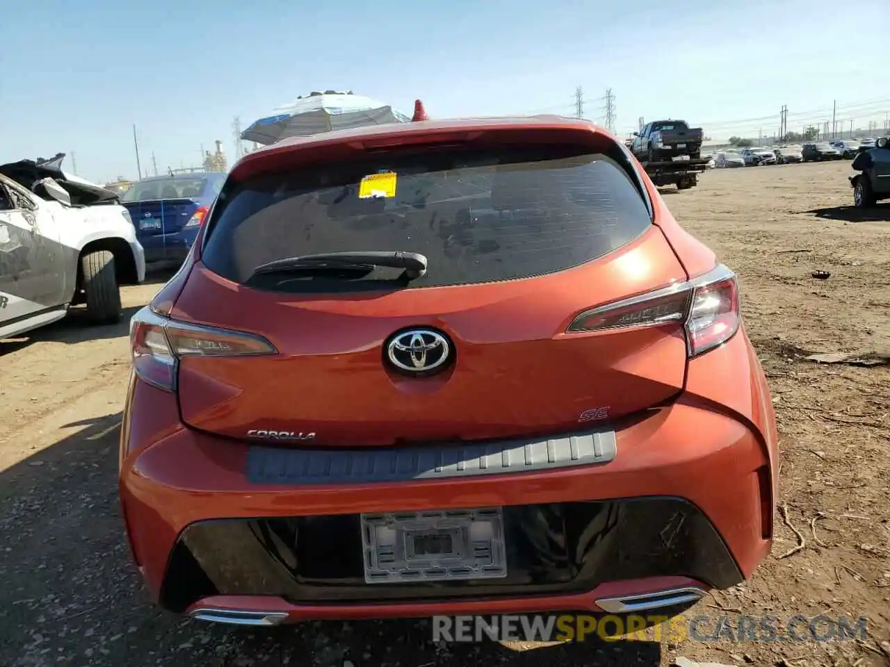 6 Photograph of a damaged car JTNK4RBEXK3045454 TOYOTA COROLLA 2019