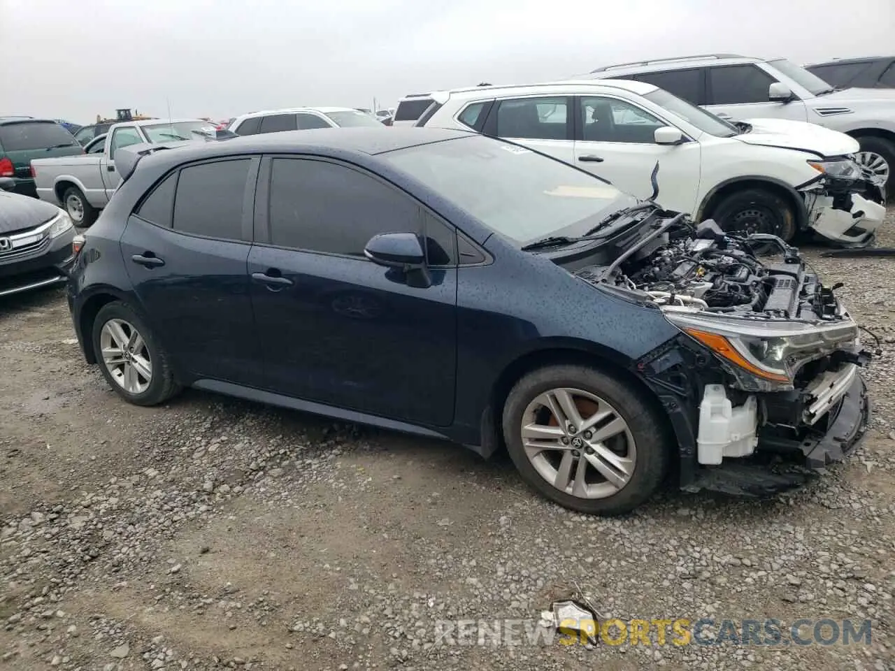 4 Photograph of a damaged car JTNK4RBEXK3048614 TOYOTA COROLLA 2019