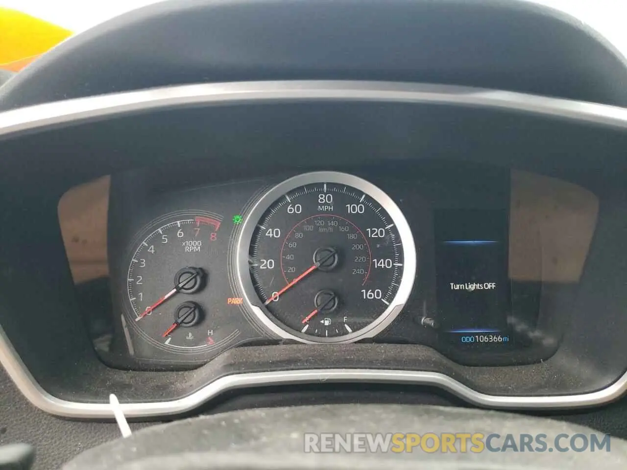 9 Photograph of a damaged car JTNK4RBEXK3048614 TOYOTA COROLLA 2019