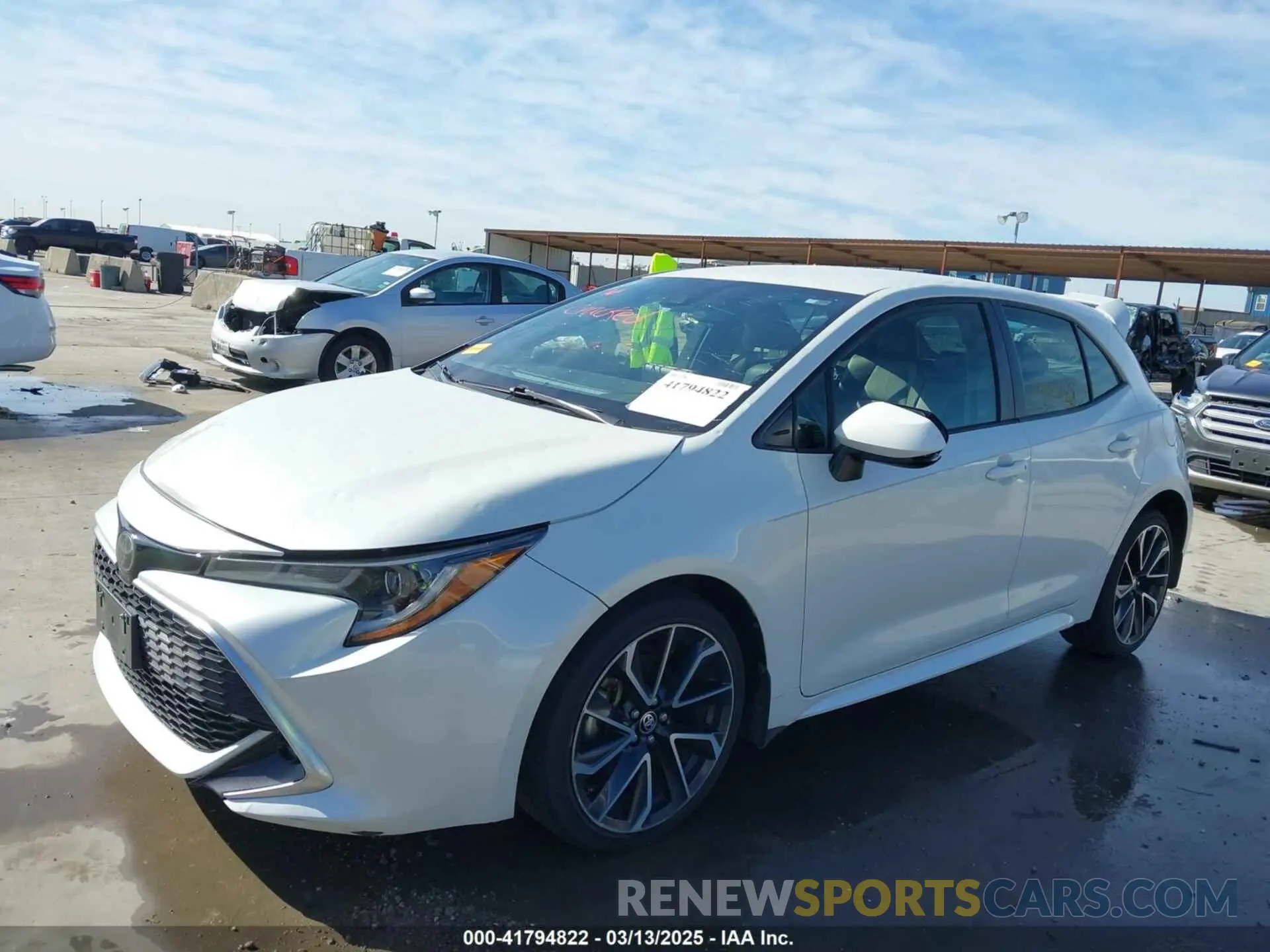 2 Photograph of a damaged car JTNK4RBEXK3059838 TOYOTA COROLLA 2019