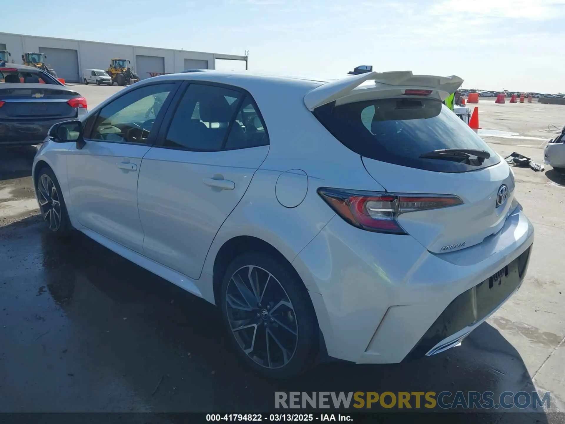 3 Photograph of a damaged car JTNK4RBEXK3059838 TOYOTA COROLLA 2019
