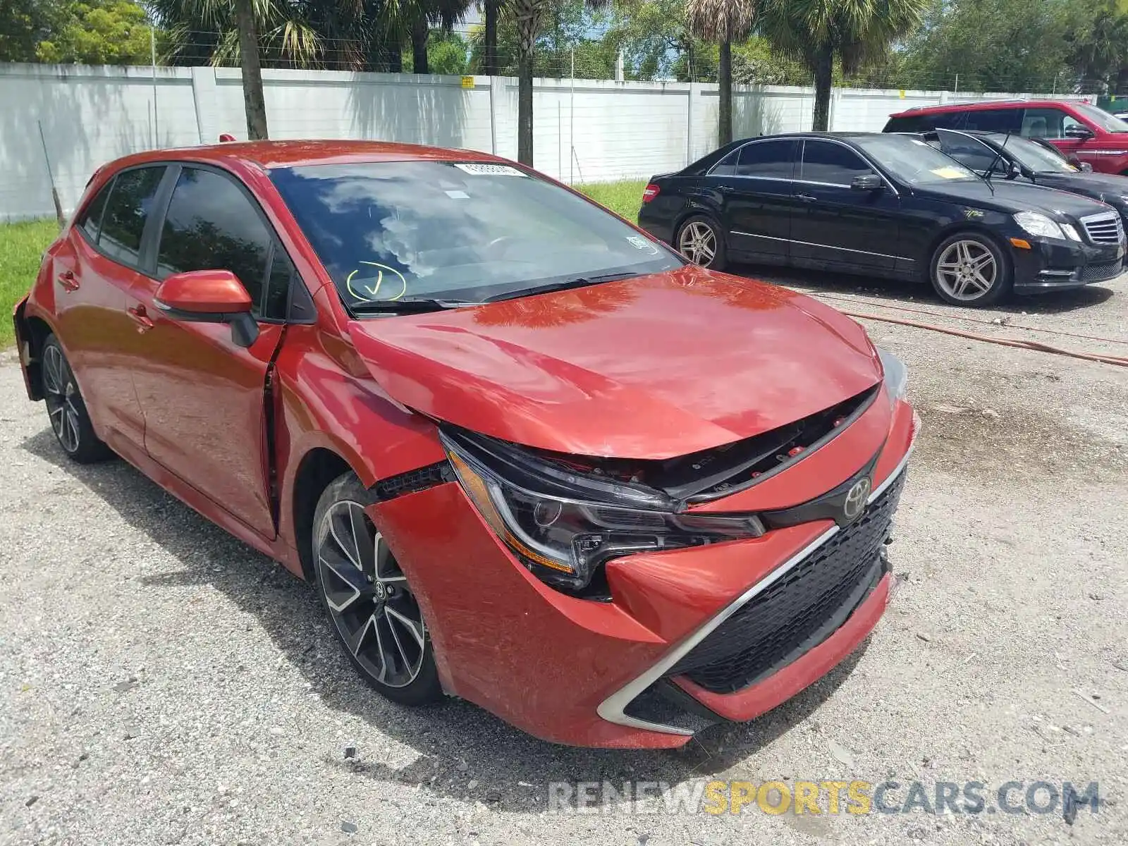 1 Photograph of a damaged car JTNK4RBEXK3059953 TOYOTA COROLLA 2019