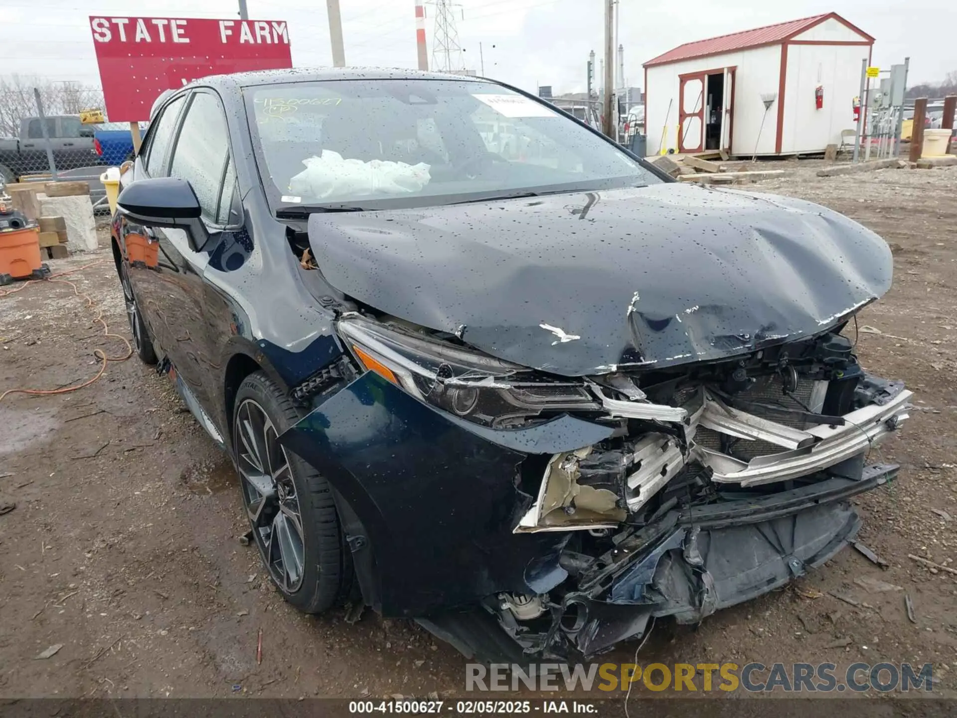 1 Photograph of a damaged car JTNK4RBEXK3060018 TOYOTA COROLLA 2019