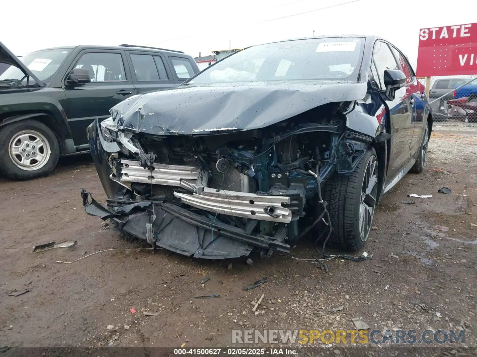 6 Photograph of a damaged car JTNK4RBEXK3060018 TOYOTA COROLLA 2019