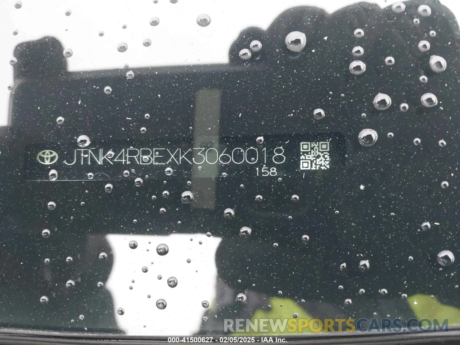 9 Photograph of a damaged car JTNK4RBEXK3060018 TOYOTA COROLLA 2019