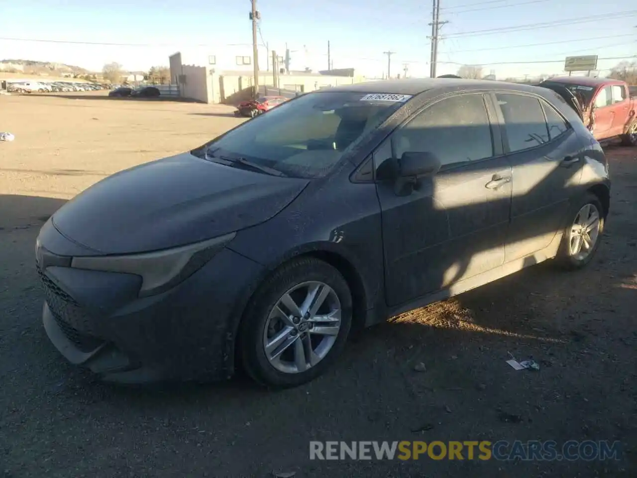 1 Photograph of a damaged car JTNK4RBEXK3060259 TOYOTA COROLLA 2019