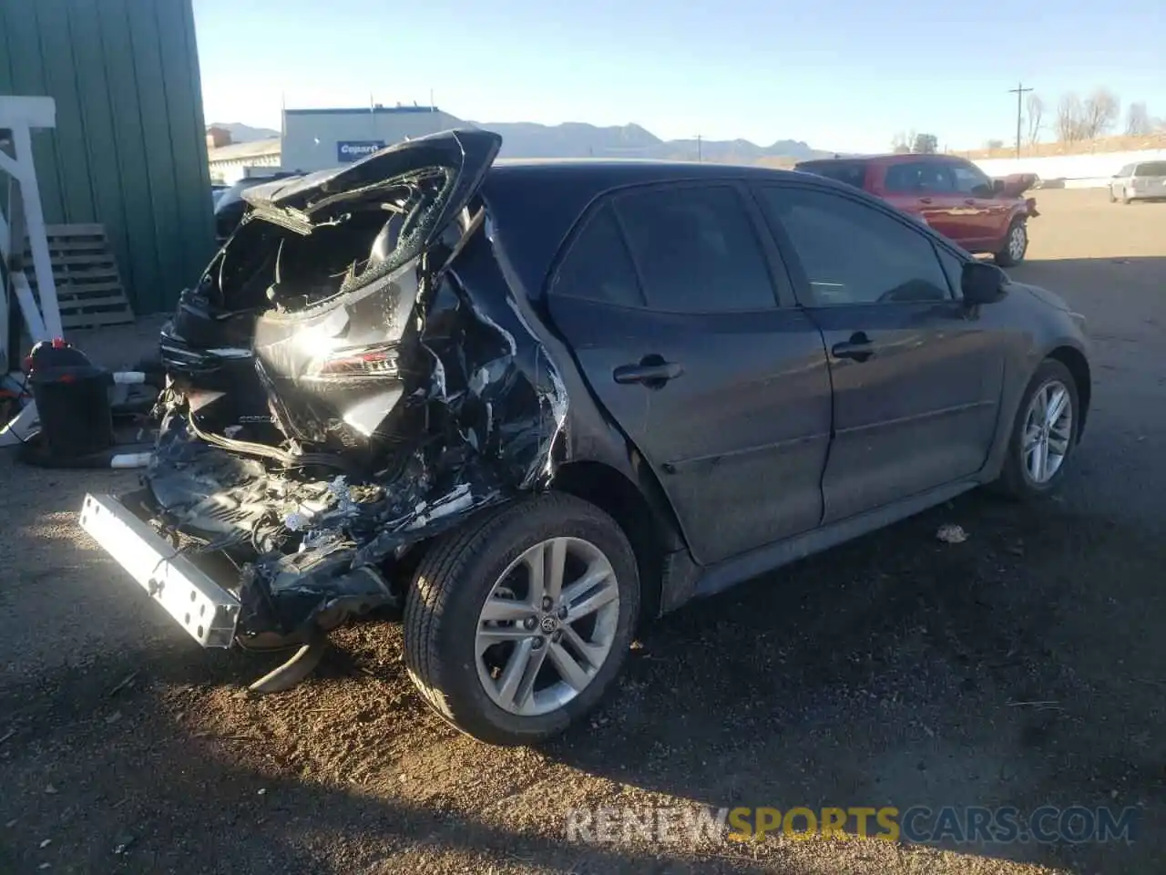 3 Photograph of a damaged car JTNK4RBEXK3060259 TOYOTA COROLLA 2019