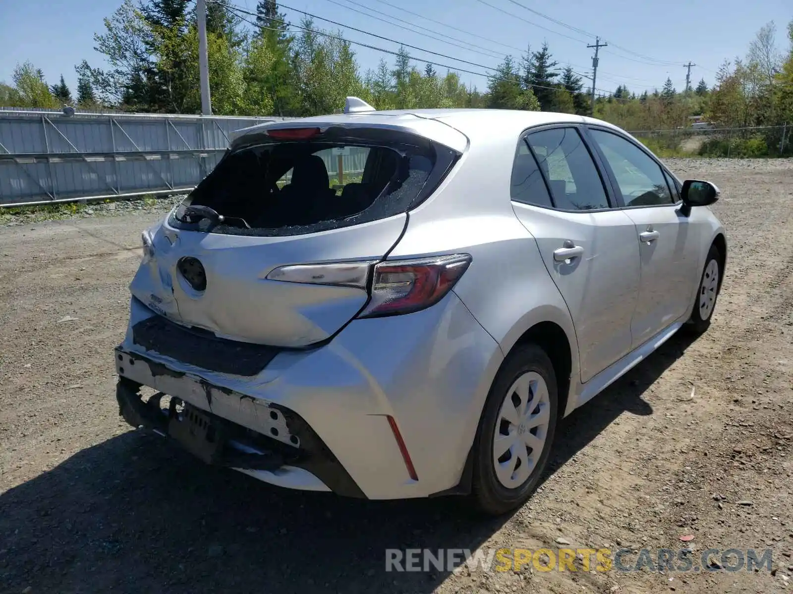 4 Photograph of a damaged car JTNK4RBEXK3062366 TOYOTA COROLLA 2019