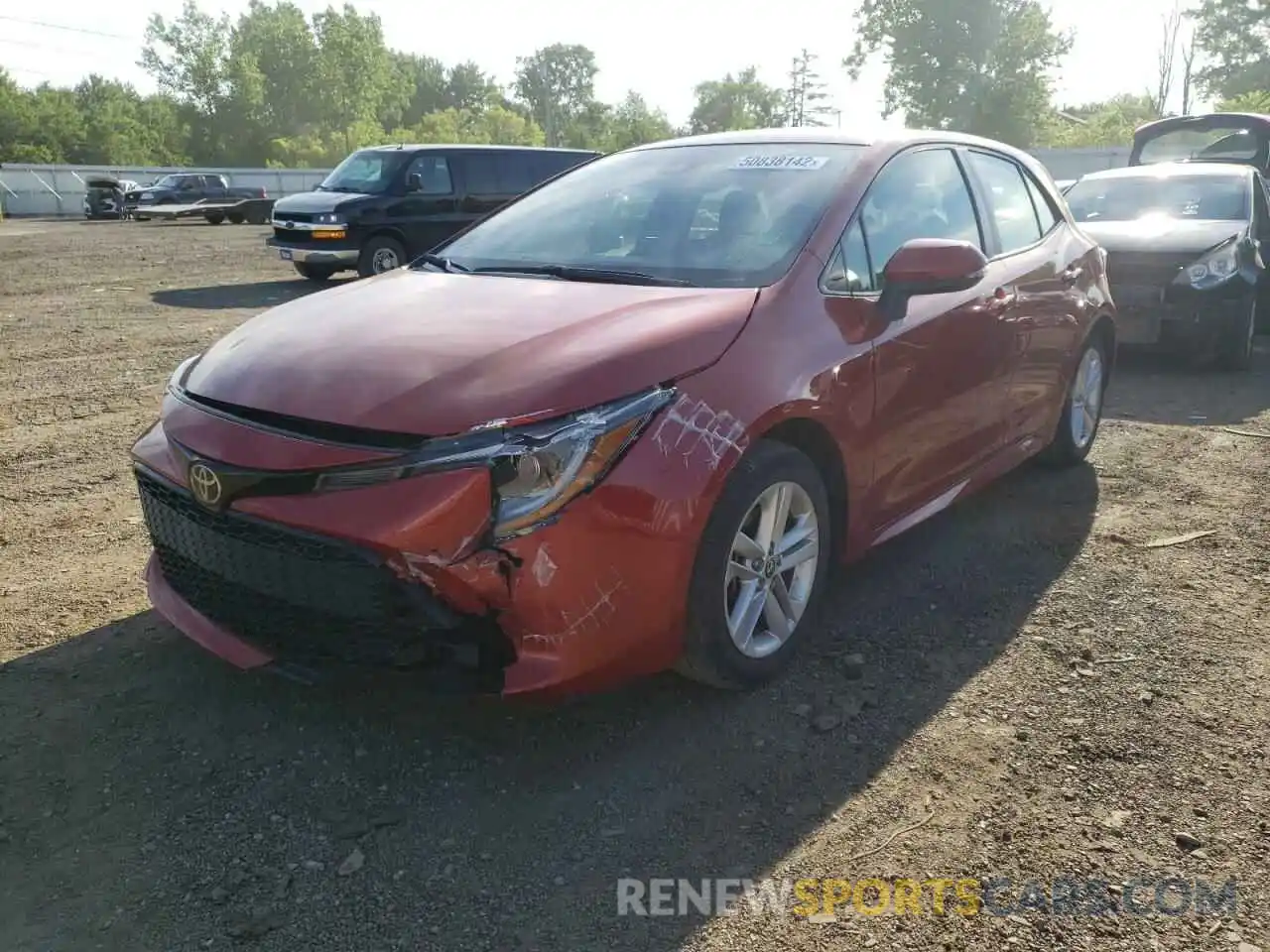 2 Photograph of a damaged car JTNK4RBEXK3063579 TOYOTA COROLLA 2019