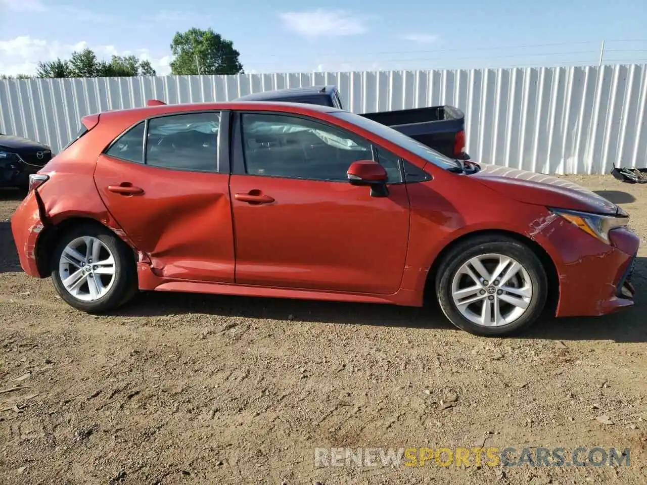 9 Photograph of a damaged car JTNK4RBEXK3063579 TOYOTA COROLLA 2019