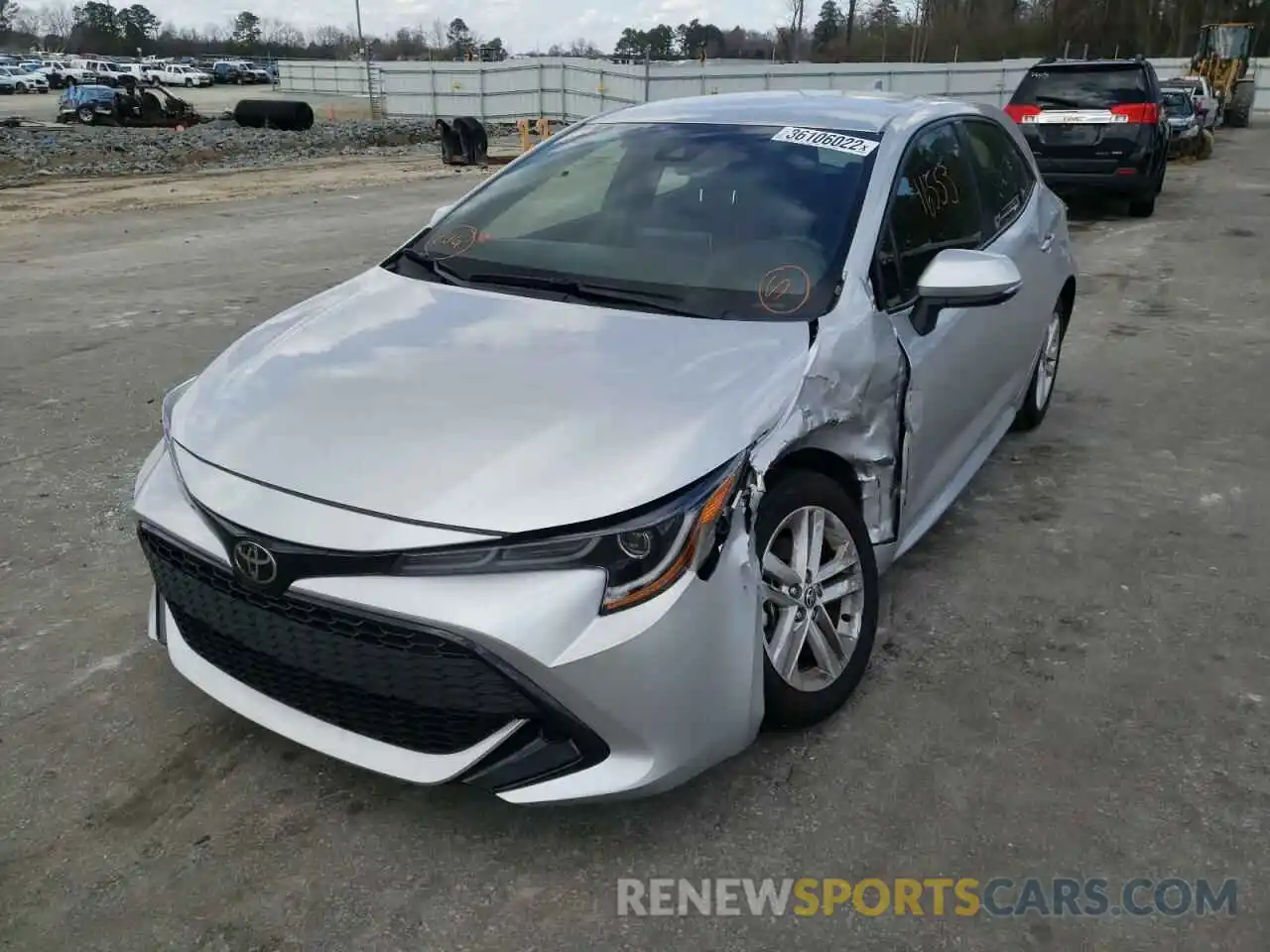 2 Photograph of a damaged car JTNK4RBEXK3068362 TOYOTA COROLLA 2019