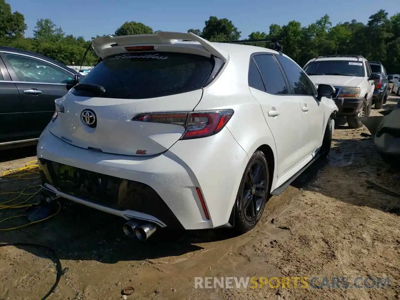 4 Photograph of a damaged car JTNK4RBEXK3069513 TOYOTA COROLLA 2019