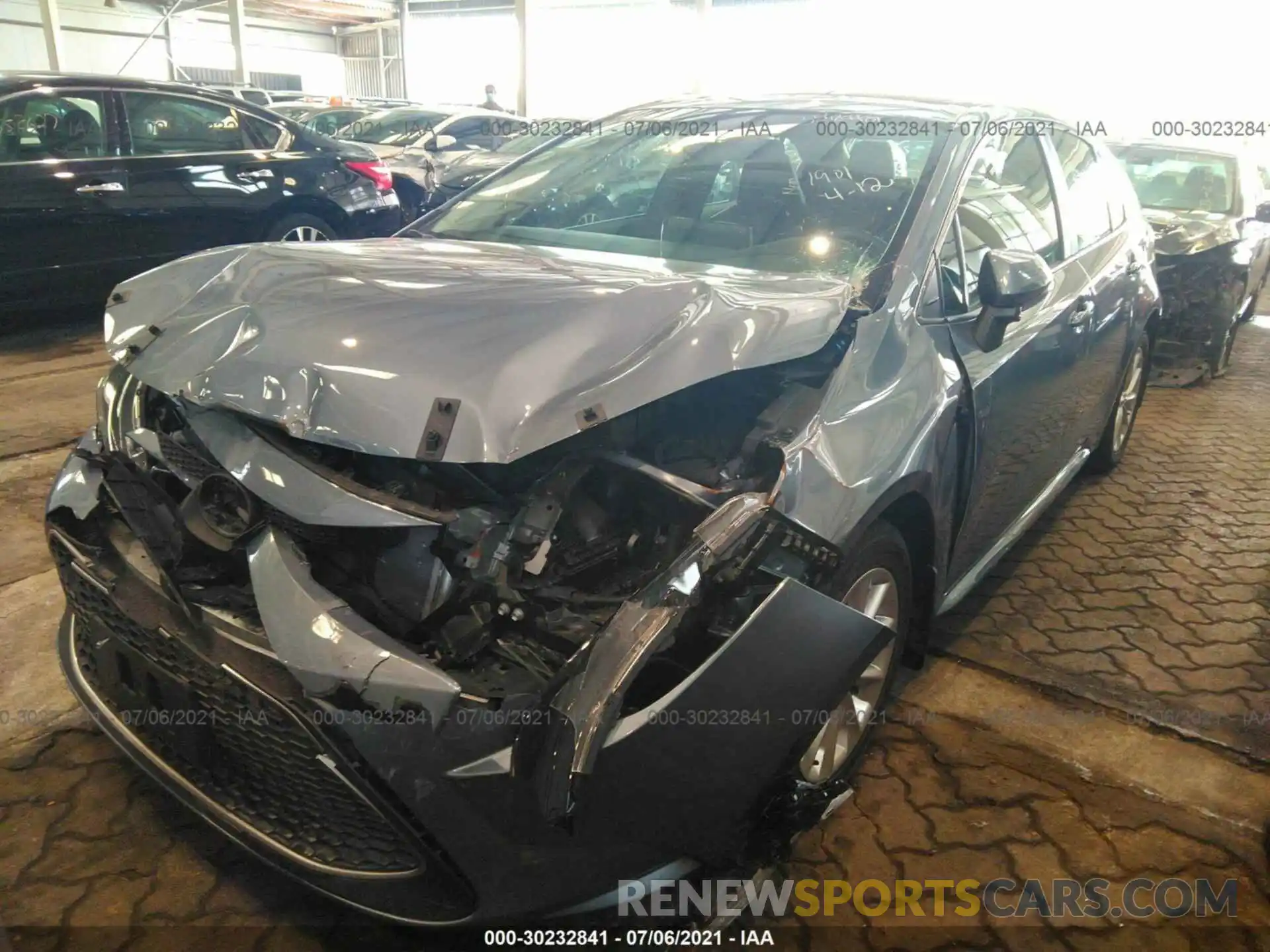 2 Photograph of a damaged car 0000000E6LP007451 TOYOTA COROLLA 2020