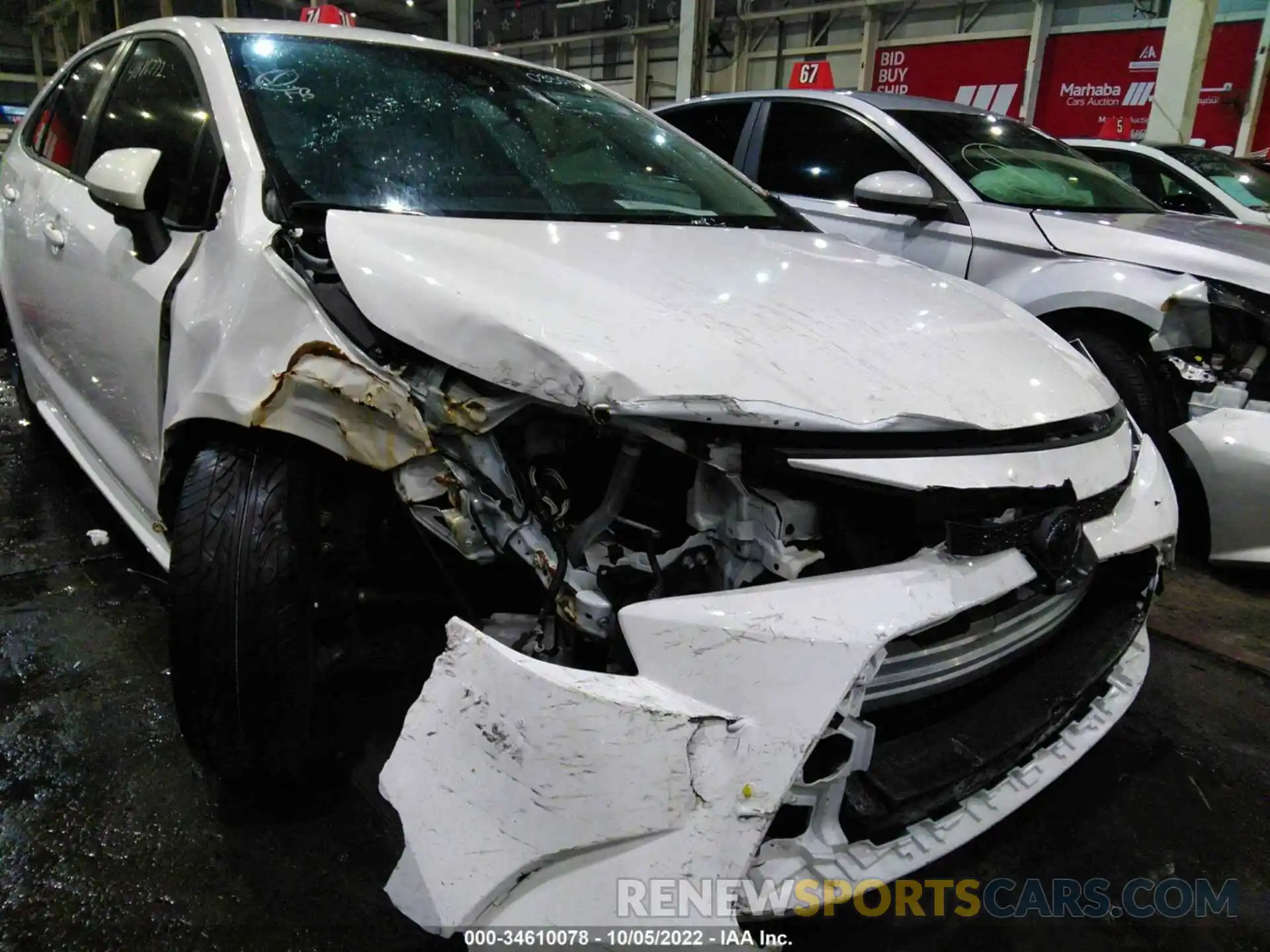 6 Photograph of a damaged car 00DEPRAE6LJ033504 TOYOTA COROLLA 2020