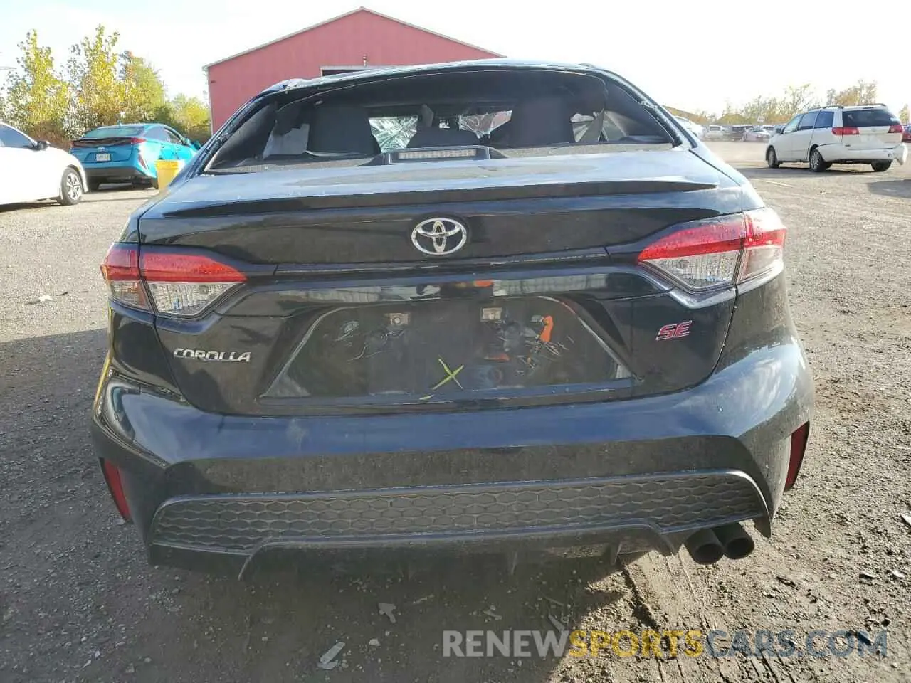 6 Photograph of a damaged car 5YFB4RBE7LP052620 TOYOTA COROLLA 2020