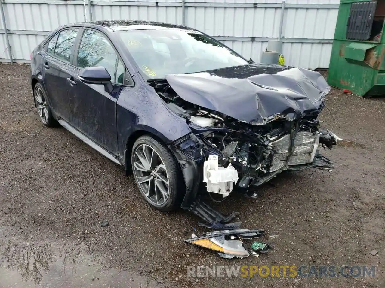 1 Photograph of a damaged car 5YFB4RBE9LP023877 TOYOTA COROLLA 2020