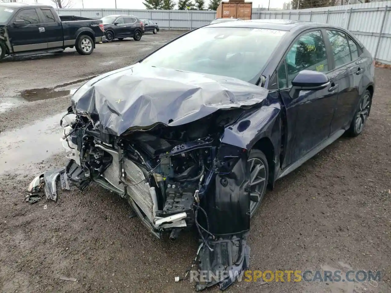 2 Photograph of a damaged car 5YFB4RBE9LP023877 TOYOTA COROLLA 2020