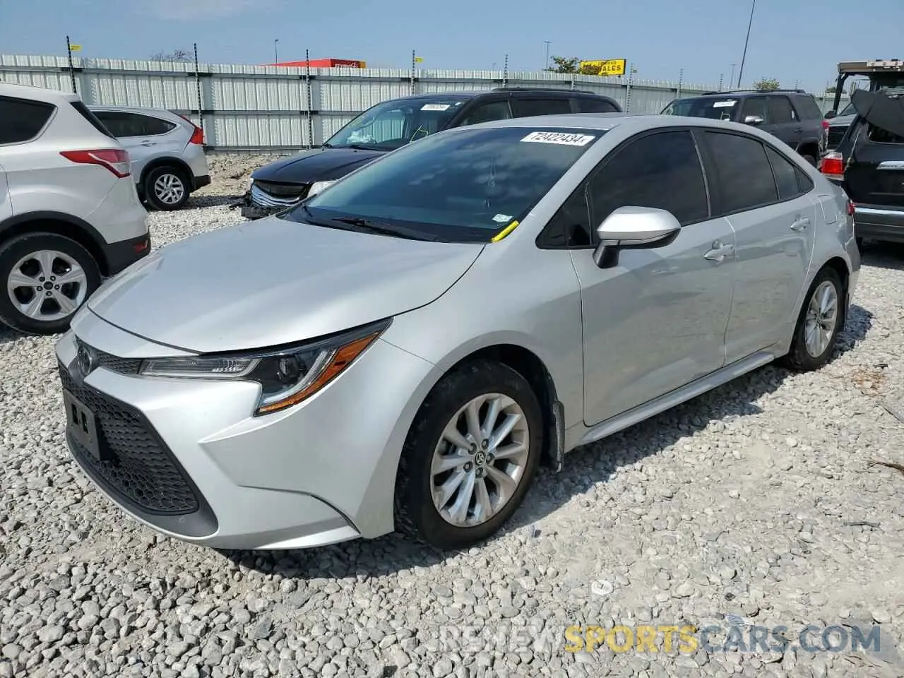 1 Photograph of a damaged car 5YFBPRBE2LP109569 TOYOTA COROLLA 2020