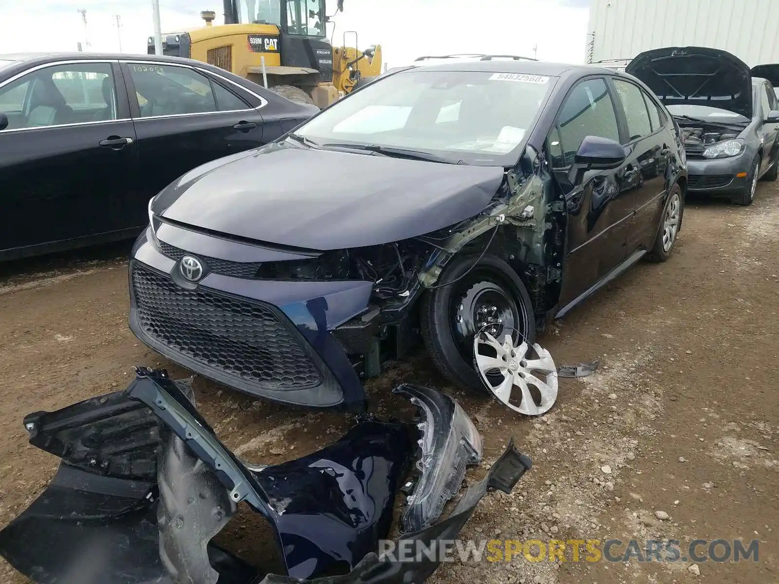 2 Photograph of a damaged car 5YFBPRBE5LP137267 TOYOTA COROLLA 2020