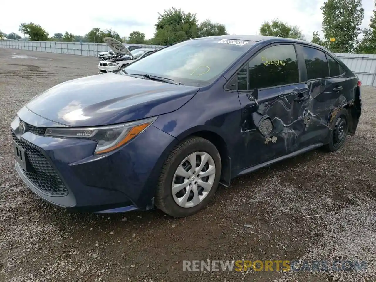 2 Photograph of a damaged car 5YFBPRBE7LP038319 TOYOTA COROLLA 2020