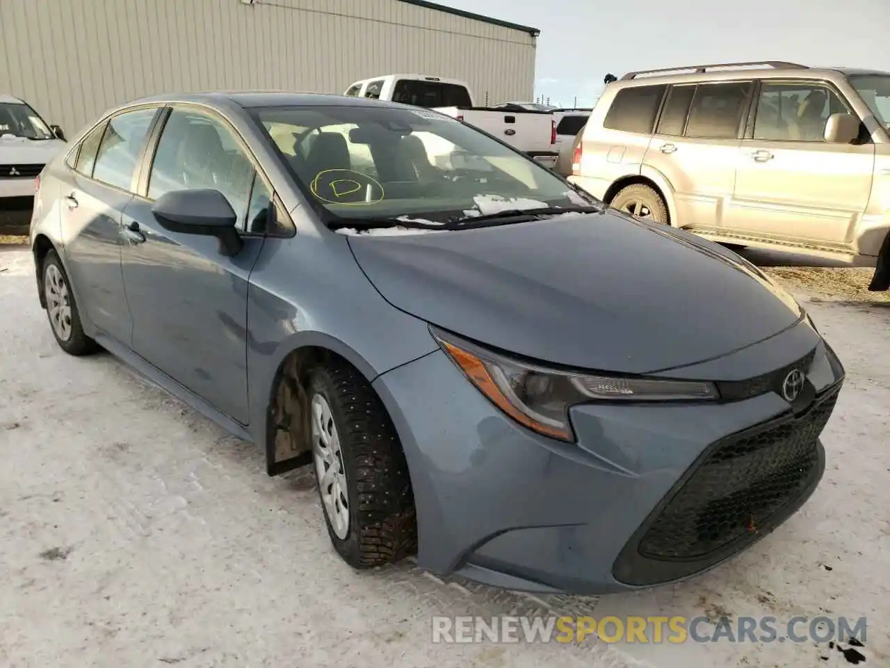 1 Photograph of a damaged car 5YFBPRBE8LP143841 TOYOTA COROLLA 2020