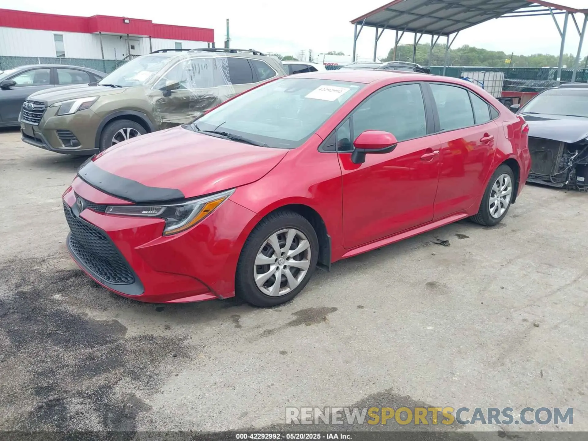 2 Photograph of a damaged car 5YFBPRBE9LP004558 TOYOTA COROLLA 2020