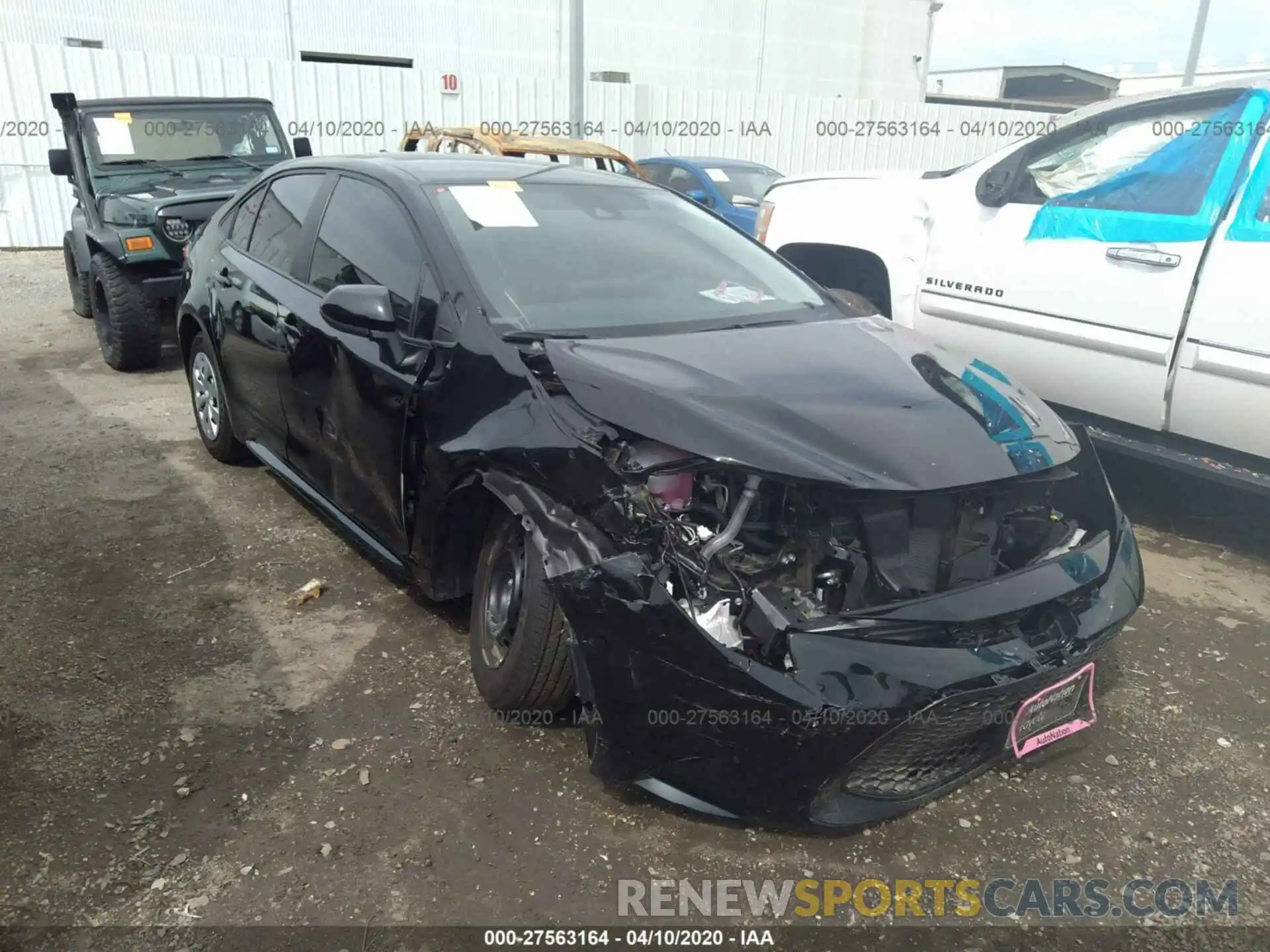 1 Photograph of a damaged car 5YFDPRAE0LP065940 TOYOTA COROLLA 2020