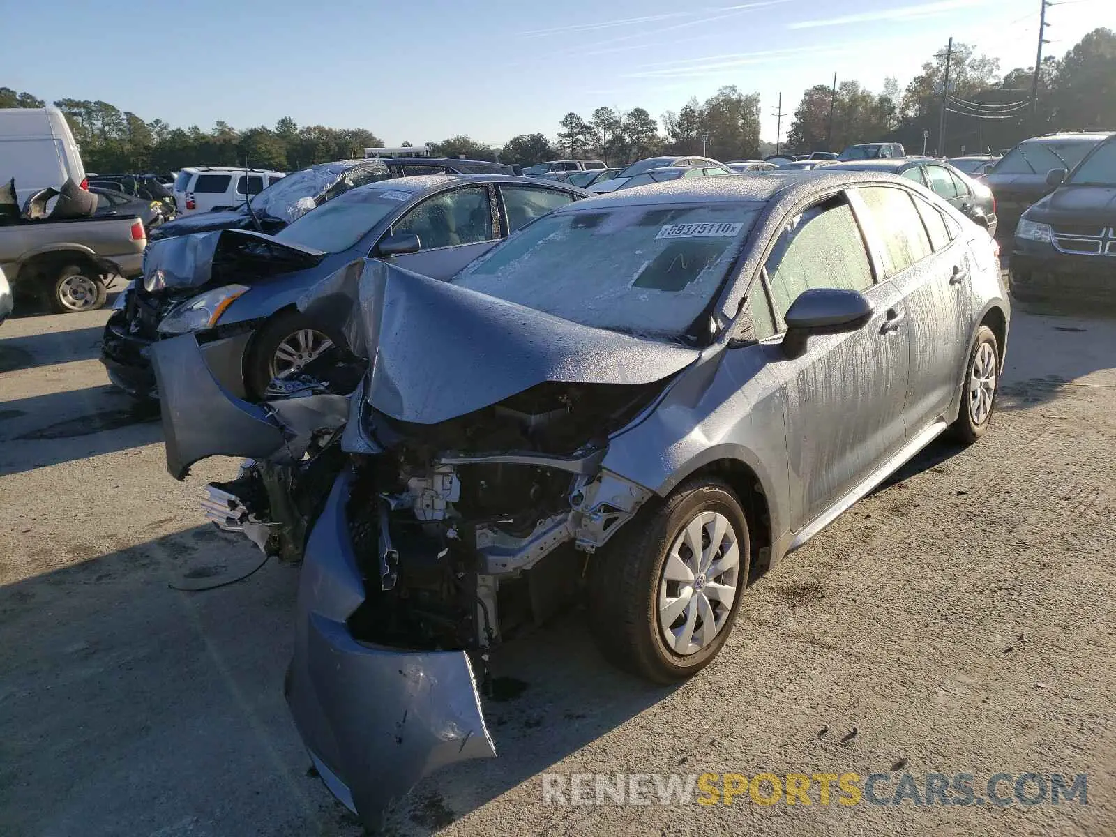 2 Photograph of a damaged car 5YFDPRAE1LP054395 TOYOTA COROLLA 2020