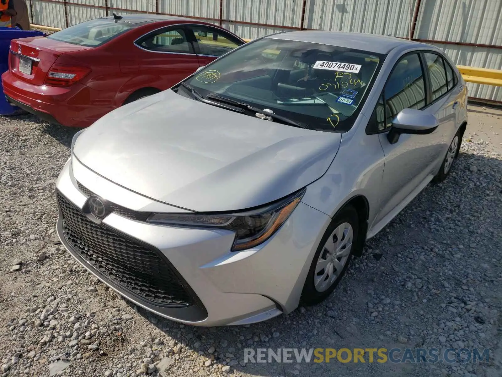 2 Photograph of a damaged car 5YFDPRAE2LP031059 TOYOTA COROLLA 2020