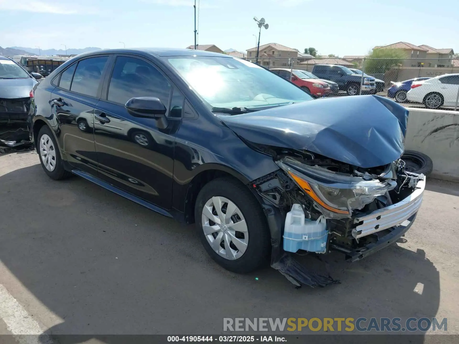 1 Photograph of a damaged car 5YFDPRAE2LP073568 TOYOTA COROLLA 2020