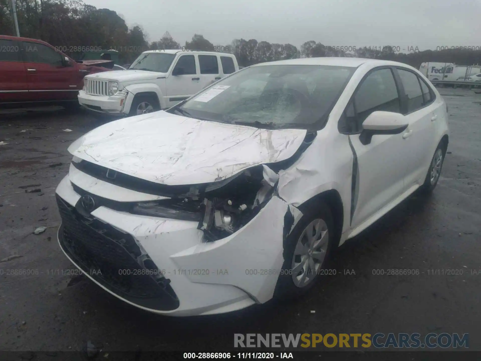 2 Photograph of a damaged car 5YFDPRAE4LP047134 TOYOTA COROLLA 2020