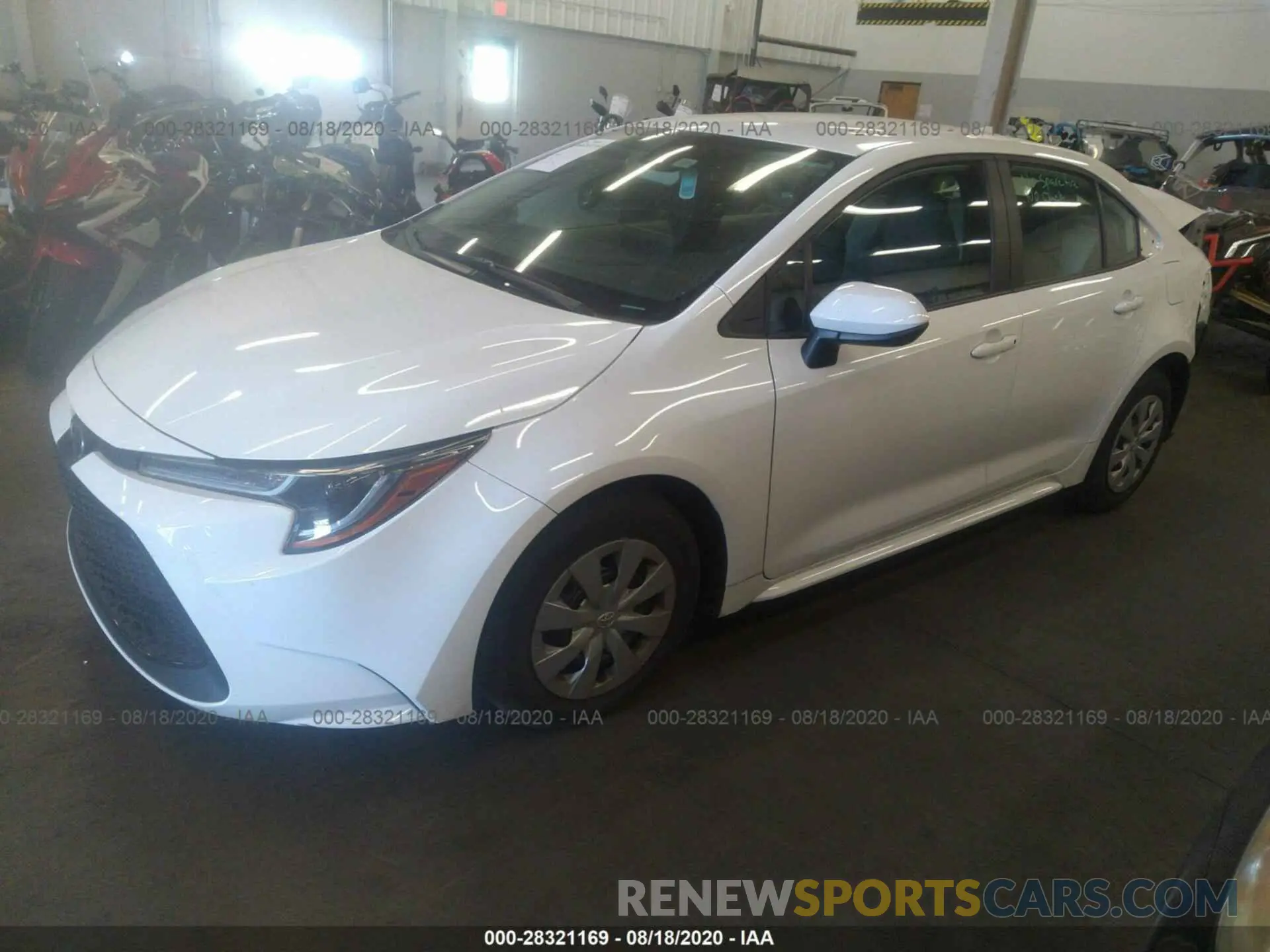 2 Photograph of a damaged car 5YFDPRAE7LP026357 TOYOTA COROLLA 2020