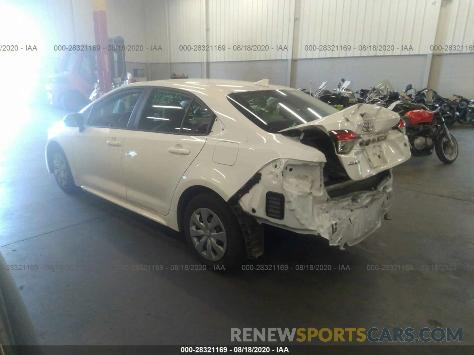 3 Photograph of a damaged car 5YFDPRAE7LP026357 TOYOTA COROLLA 2020