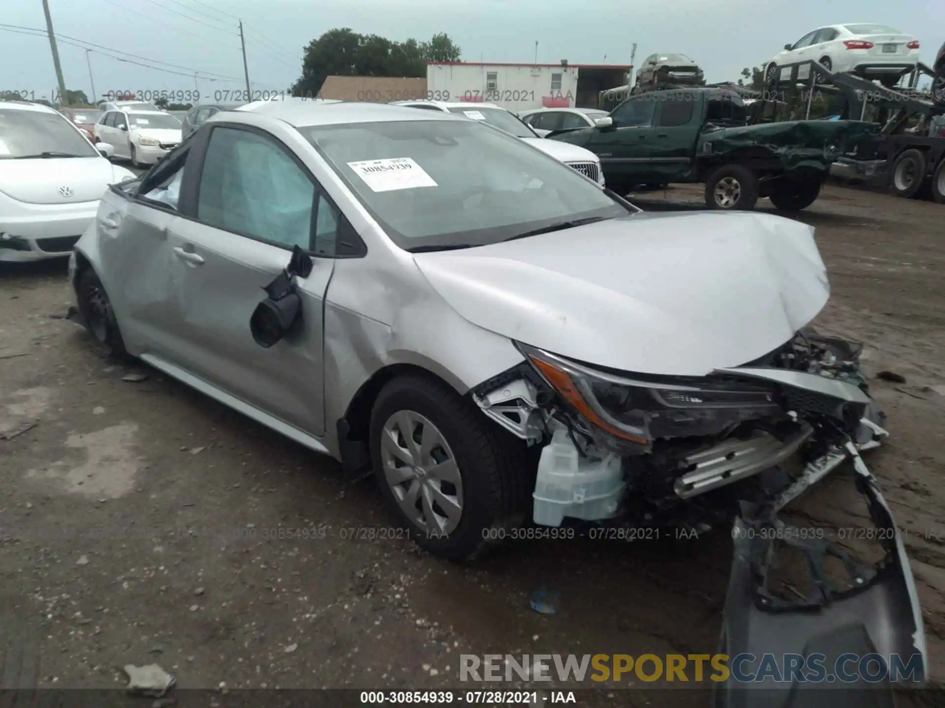 1 Photograph of a damaged car 5YFDPRAE7LP042722 TOYOTA COROLLA 2020