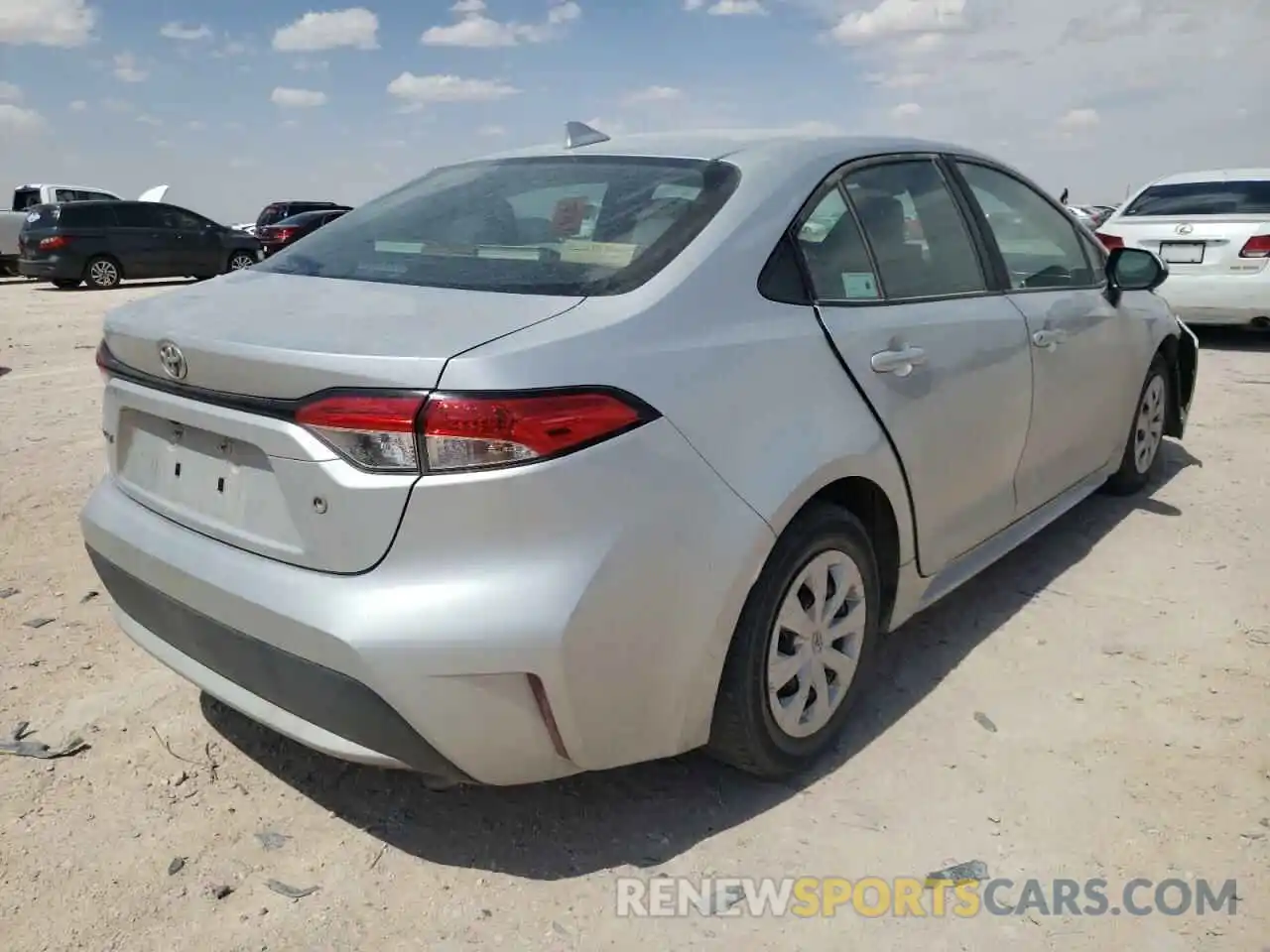 4 Photograph of a damaged car 5YFDPRAE7LP145414 TOYOTA COROLLA 2020