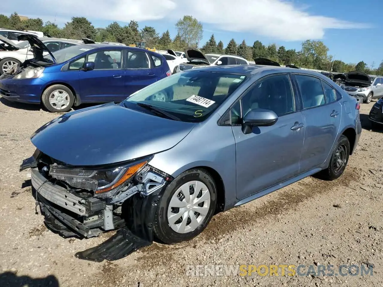1 Photograph of a damaged car 5YFDPRAE8LP018624 TOYOTA COROLLA 2020