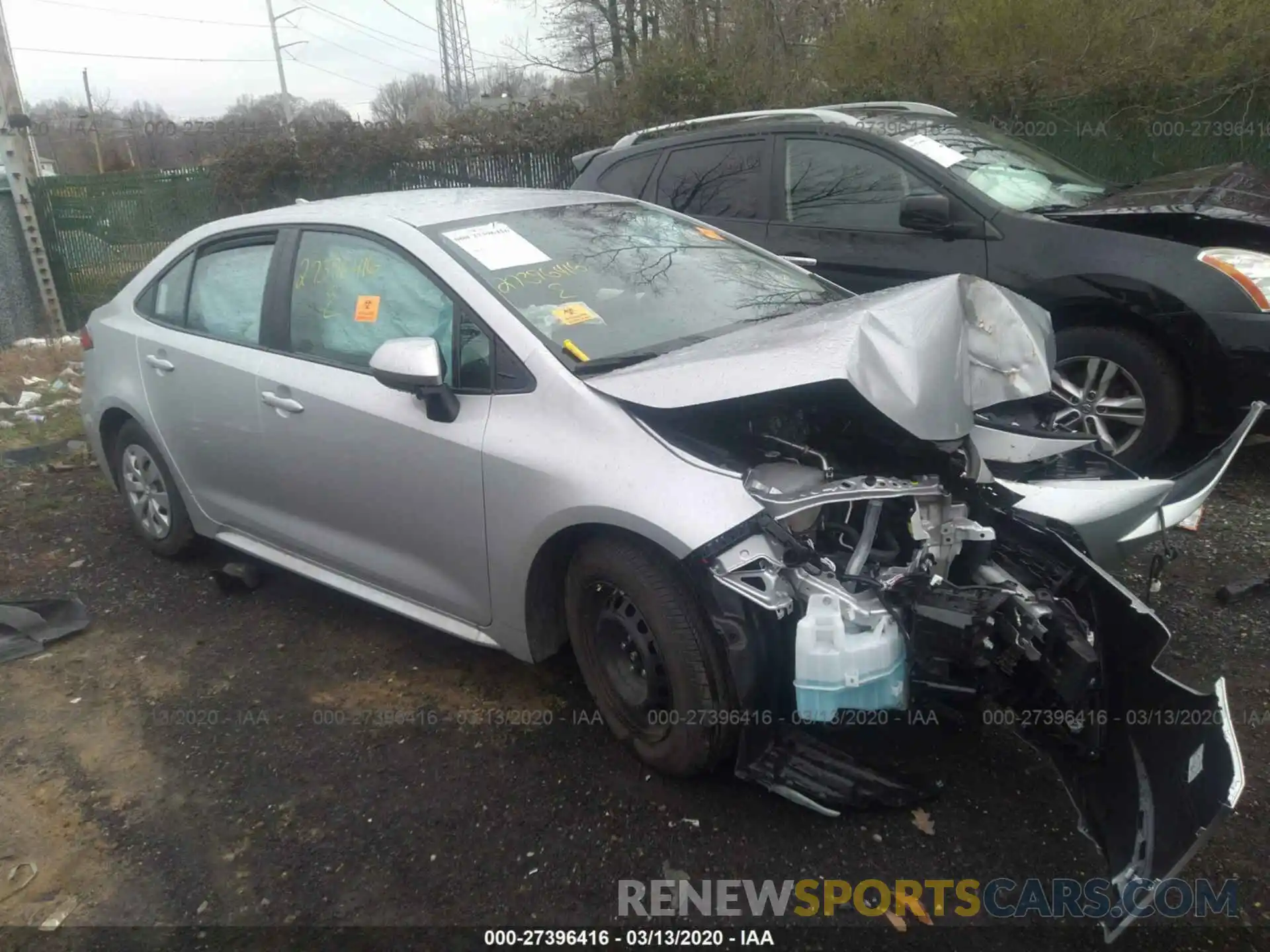 1 Photograph of a damaged car 5YFDPRAE8LP050666 TOYOTA COROLLA 2020