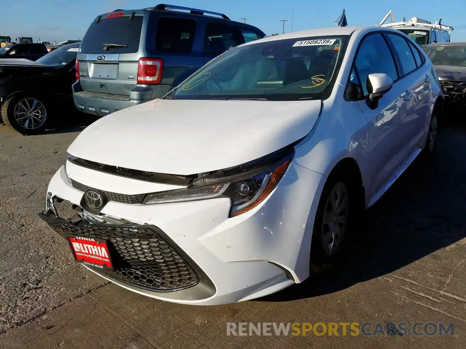 2 Photograph of a damaged car 5YFDPRAEXLP047302 TOYOTA COROLLA 2020