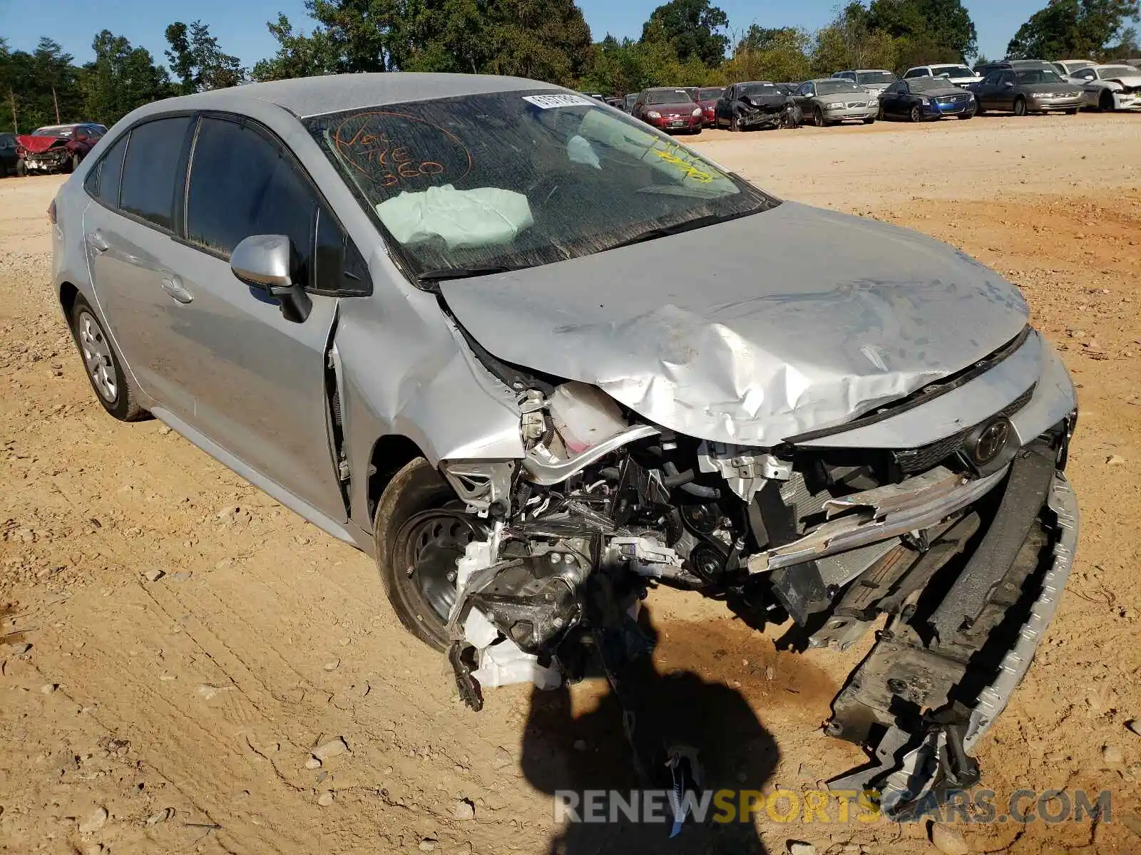 1 Photograph of a damaged car 5YFDPRAEXLP058946 TOYOTA COROLLA 2020